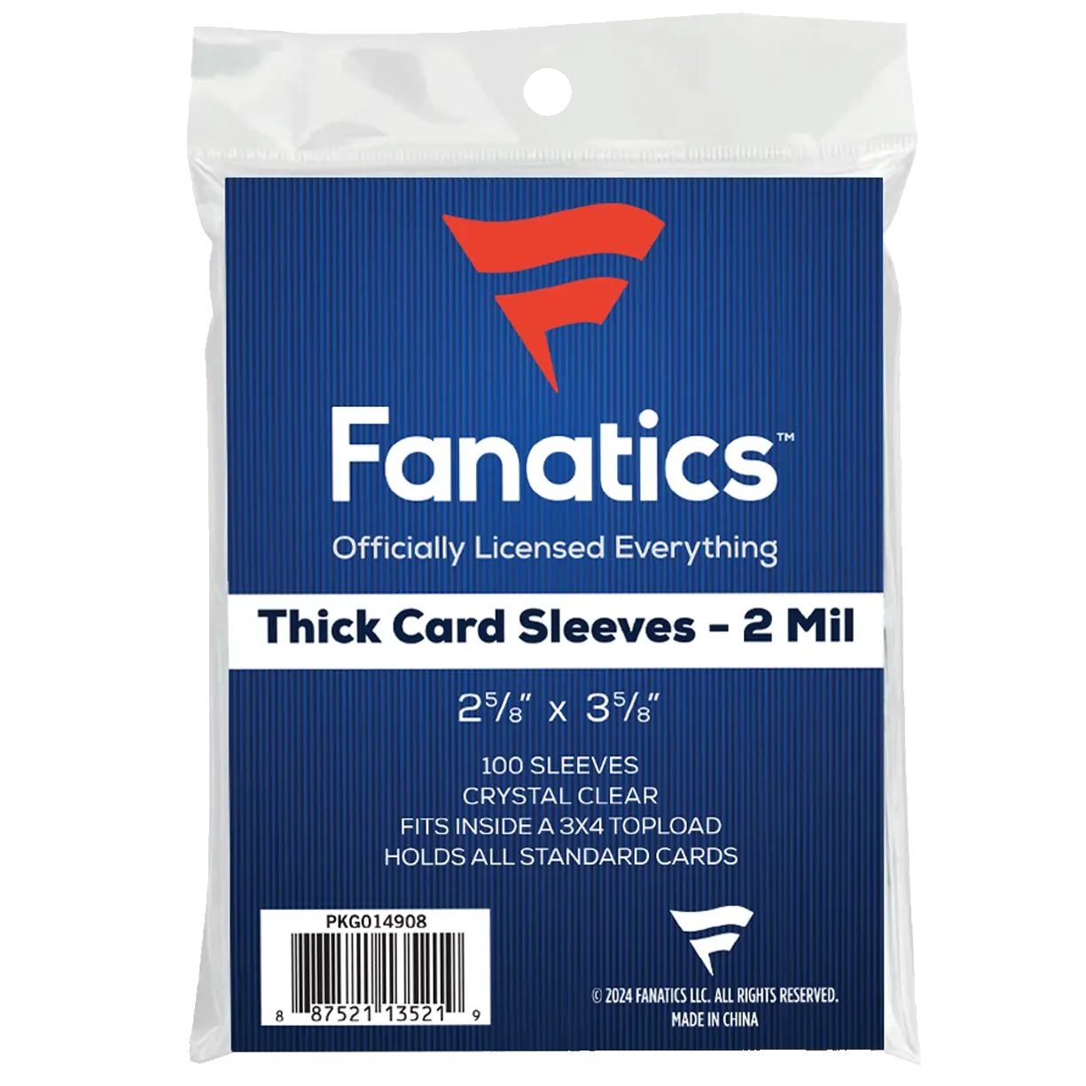 Fanatics Collectibles Thick Soft Sleeves - 100 Count