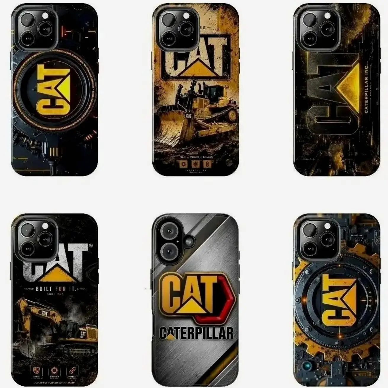 Heavy Equipment Phone Case Cover Compatible with iPhone X, 11, 12, 13, 14, 15, 16, 17 Plus Pro Promax & SS Galaxy S21-26 Series