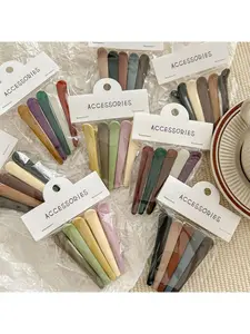 Makeup clip Versatile color bangs clip Side clip Traceless hairpin Duckbill clip Face wash Broken hair clip Accessories Women