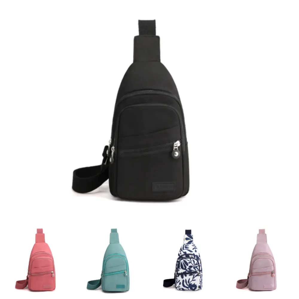 Small Sling Backpack Crossbody Sling Bag for Women Men, Chest Bag Daypack Fanny Pack Cross Body Bag for Outdoors Hiking Traveling - Black