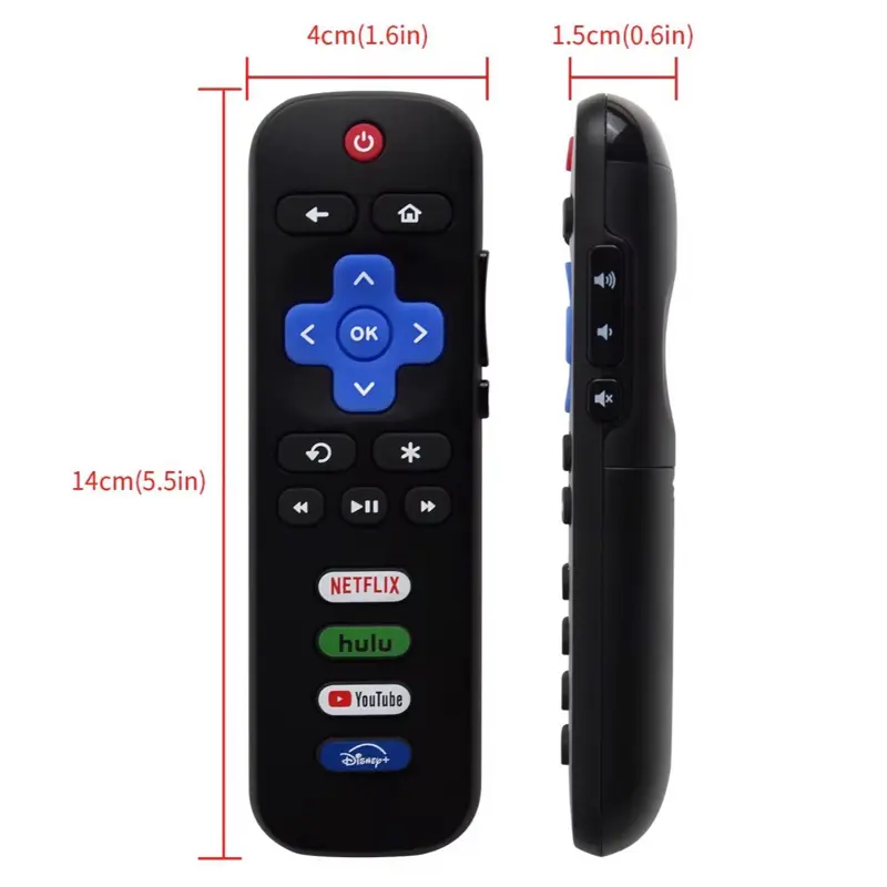 1 pc Remote Control, Compatible with Roku TVs ( not for Rokustick and box .