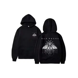 Gothic Graphic Hoodie Vintage Punk Streetwear