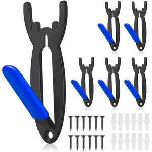 6 Pcs European Mount Skull Hanger European Style Antler Deer Skull Wall Mount Bracket Hangers for Deer Mule Antelope Coyote Heavy Duty with Silicone Protector