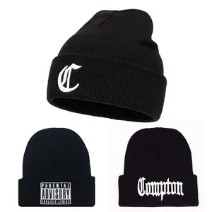 Men / Woman Adult Beanie Hat Multiple letter embroidery Design Knitted Hat Outdoor Activity Adjustable Casual Wear Hats Travel Tourism Beach Holiday Brimless Hat
