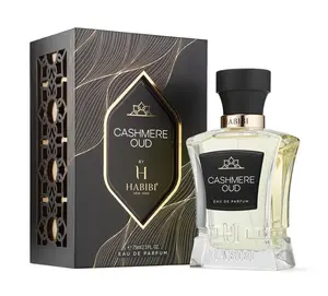 HABIBI NEW YORK Unisex Cashmere Oud Eau De Parfum (EDP) - Long-Lasting Spiced Oud Unisex Fragrance with Bergamot, Amber, Vetiver, Fig, Saffron, Sandalwood, Pink Pepper