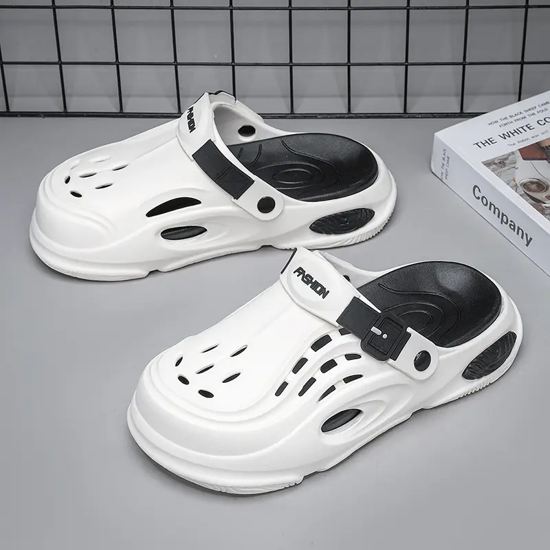 Cave shoes men's new summer outer wear thick sole heightening wear-resistant non-slip deodorant bag head large size sandals Breathable Footwear
