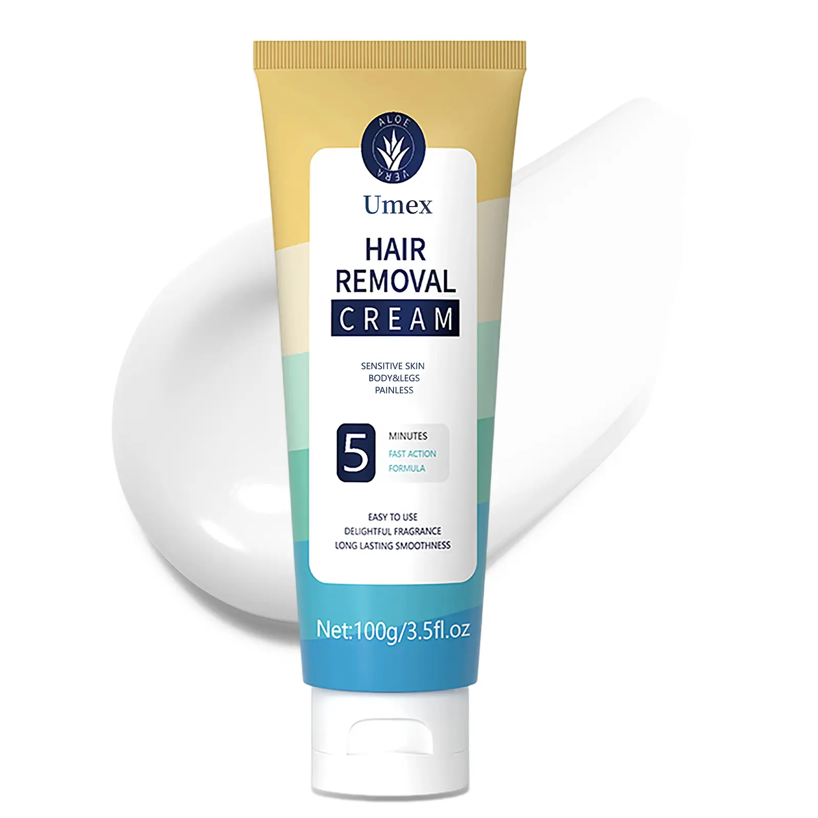 UMEX Gentle Depilatory Cream 100g | Unisex for Body, Legs, Arms & Underarms Hair Remove