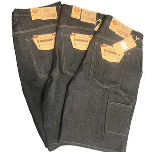 Kno-betta Shorts 999 Carpenter Premium Denim Classic Menswear Beige Plain Trouser Pants Jean Suits with Pockets