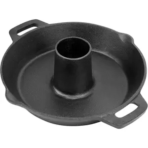 Preseasoned cast iron roasting pan chicken roaster turkey fryer nonstick frying pan cast iron skillet use in oven stove or on outdoor grill chicken holder roaster pan