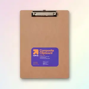 Composite Clipboard Brown - for Office School, Durable, Up & Up