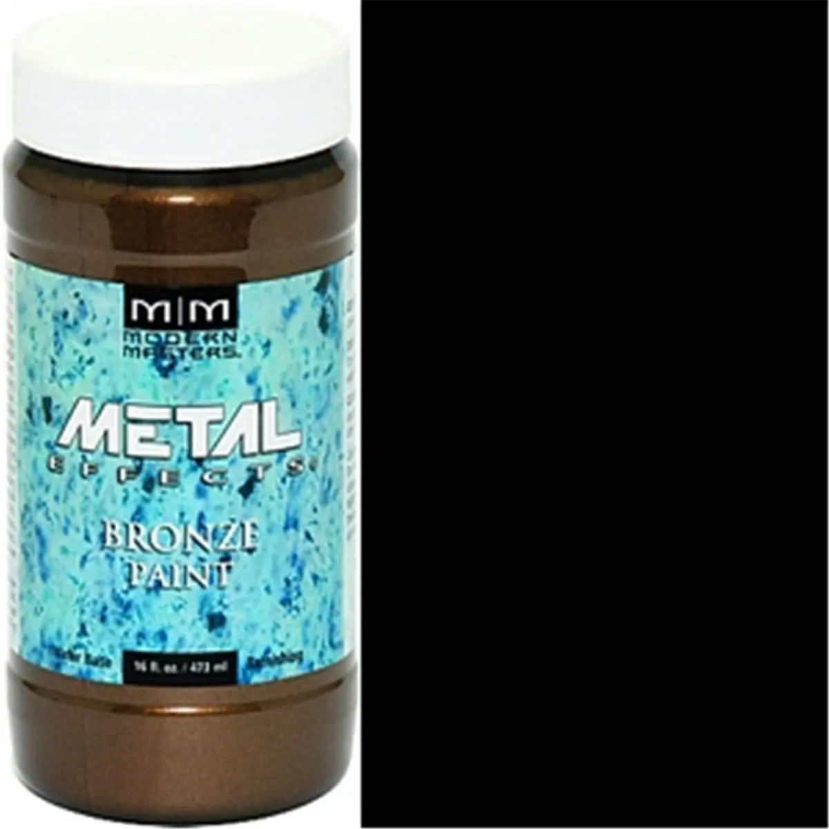 MODERN MASTERS ME396 16 oz Water-Based Bronze Reactive Metallic Paint - Metal Effects, Real Copper, Brass, Iron Particles, Tarnishing Formula for Automotive & Motorcycle Paint Care