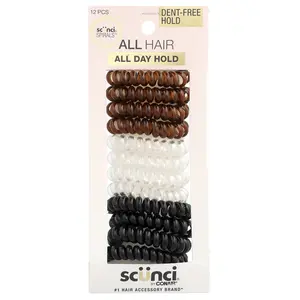 Scunci Spirals™, Assorted Colors, 12 Pieces