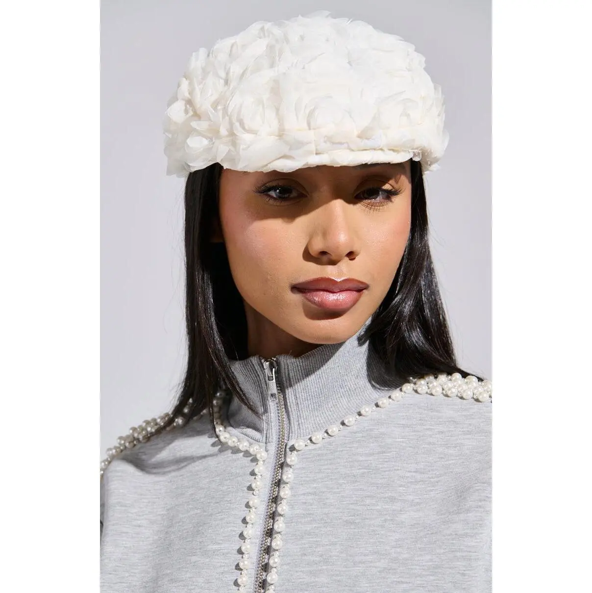 SO DEMURE ROSETTE HAT