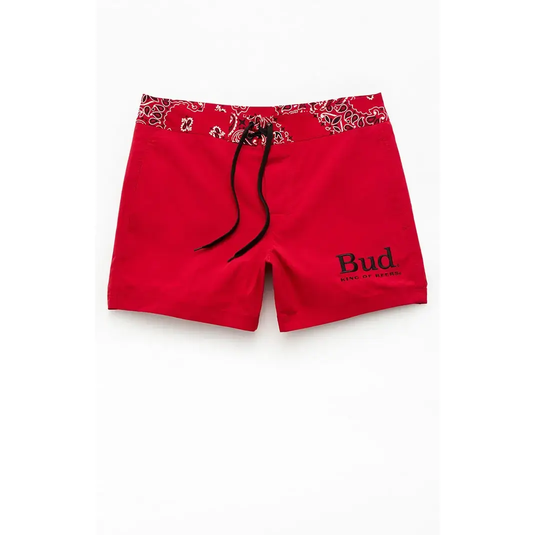 Budweiser Men's by Pacsun Paisley Logo 5" Boardshorts