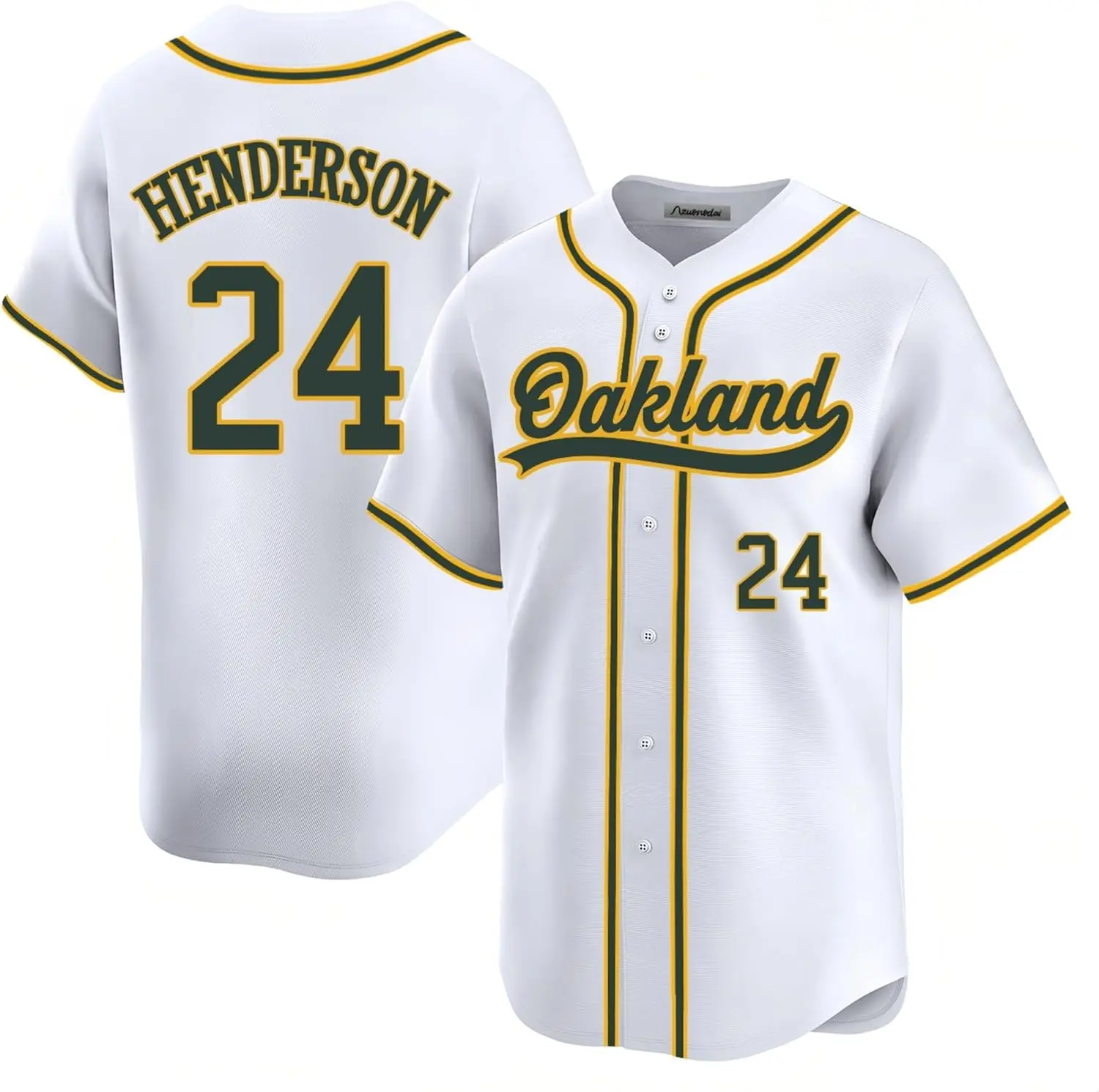 Mens Oakland Baseball Stitched T-Shirt for Sports Fan