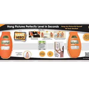 Hang Hero Number One Picture Hanging Hack - Holds Up to 10 Pounds in Seconds, Effortless Installation for Art & Crafts - Organiser Hangers Tool