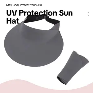 Traceless Summer Sun Protection Hat UPF50+ Empty Top Visor UV Shield Large Brim for Outdoor Sports Adjustable & Breathable,  funny golfer cap summervibes