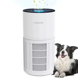 Air Purifiers for Home Large Rooms, Cobectal Air Cleaner with H14 True HEPA 3-in-1 Filter Covers up to 1650ft², Air Quality Sensor, Aroma Function & Sleep Mode, Pet Air Purifier, White
