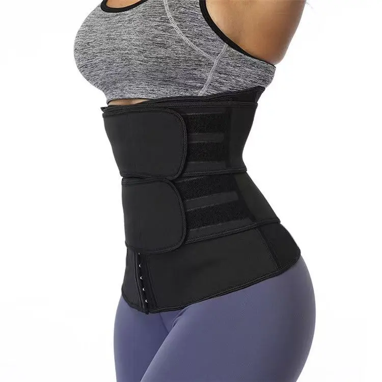 Women's Adjustable Double-Strap Neoprene Waist Shaper Belt - Customized Compression Shapewear with Hook-and-Loop Closure, Sweat Band for Workout, Postpartum Recovery Stability for New Mothers