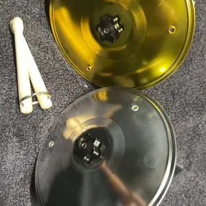 Car Mini crash Cymbal with 2 Mini Drum sticks, Car Cymbal Drum Air Vent Drum Accessories Lnterior, Platillo De Bateria Para Auto, Make Your Driving More Fun, Easy Installation And Rugged, Percussion Instrument, Suitable For All Types Of Vehicles