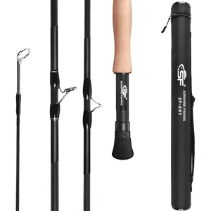 Fly Fishing Rod and Reel Combo 7.6FT 3/4/5/6/7/8WT 4-Piece IM7 Carbon Fiber with Pre-Spooled Reel Fly Box & Tube Case for Trout