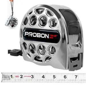 7.5m/25ft Stainless Steel Measuring Tape with Fraction Markings, Portable Retractable Measure Ruler for Household Agricultural Industrial Woodworking, Men & Fathers Gifts （2026 New ）