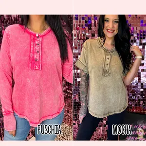 The Maya Oversized Acid Washed Top