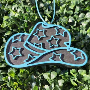 Cow Girl Hat With Stars Scented Car Freshie for Car Decoration and Freshening