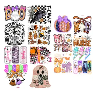 Halloween Boos Gang Sheet, Fall DTF Transfers, Autumn DTF Transfer Ready For Press, Fall DTF Prints, Cozy Weather Heat Transfers, Pumpkin Dtf Print