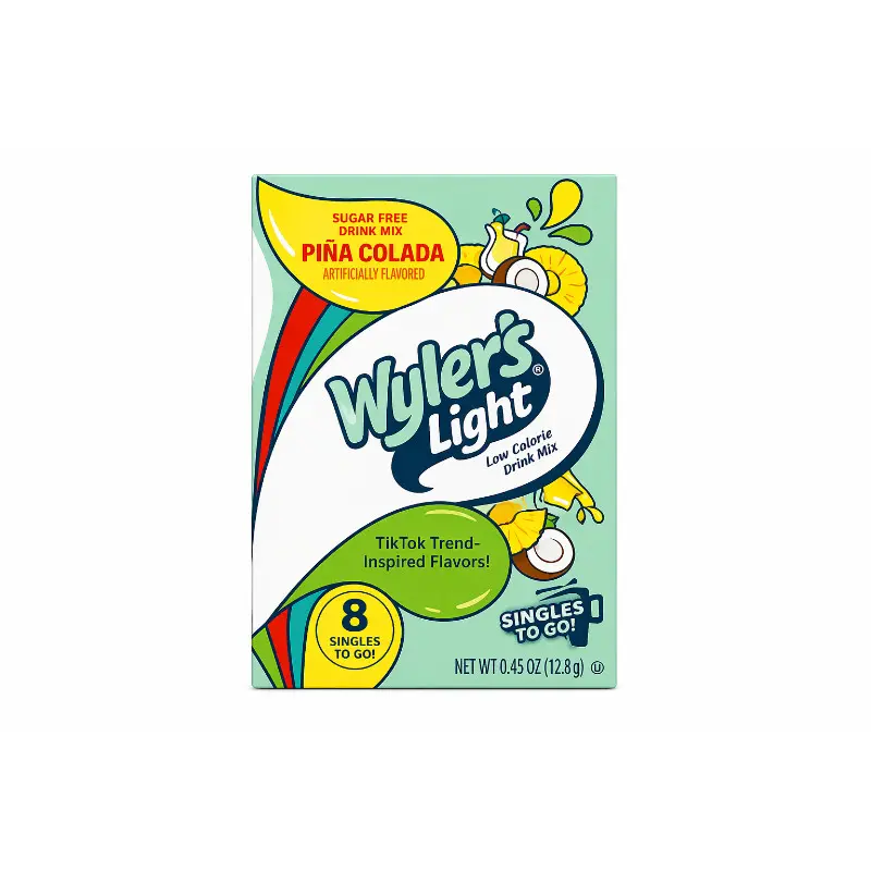 Wyler's Light Piña Colada Hydration Powder Packets, 3-Count Sugar-Free Low-Calorie Powdered Beverage Mix, 0.08oz Refreshing Packs