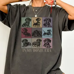 In My Doxie Dachshund Era Shirt, Trendy Dog Mom Tee, Graphic Dog Mama T-shirt, Gift for Dog Lovers Tshirt Sweatshirt, Mothers Day, Birthday