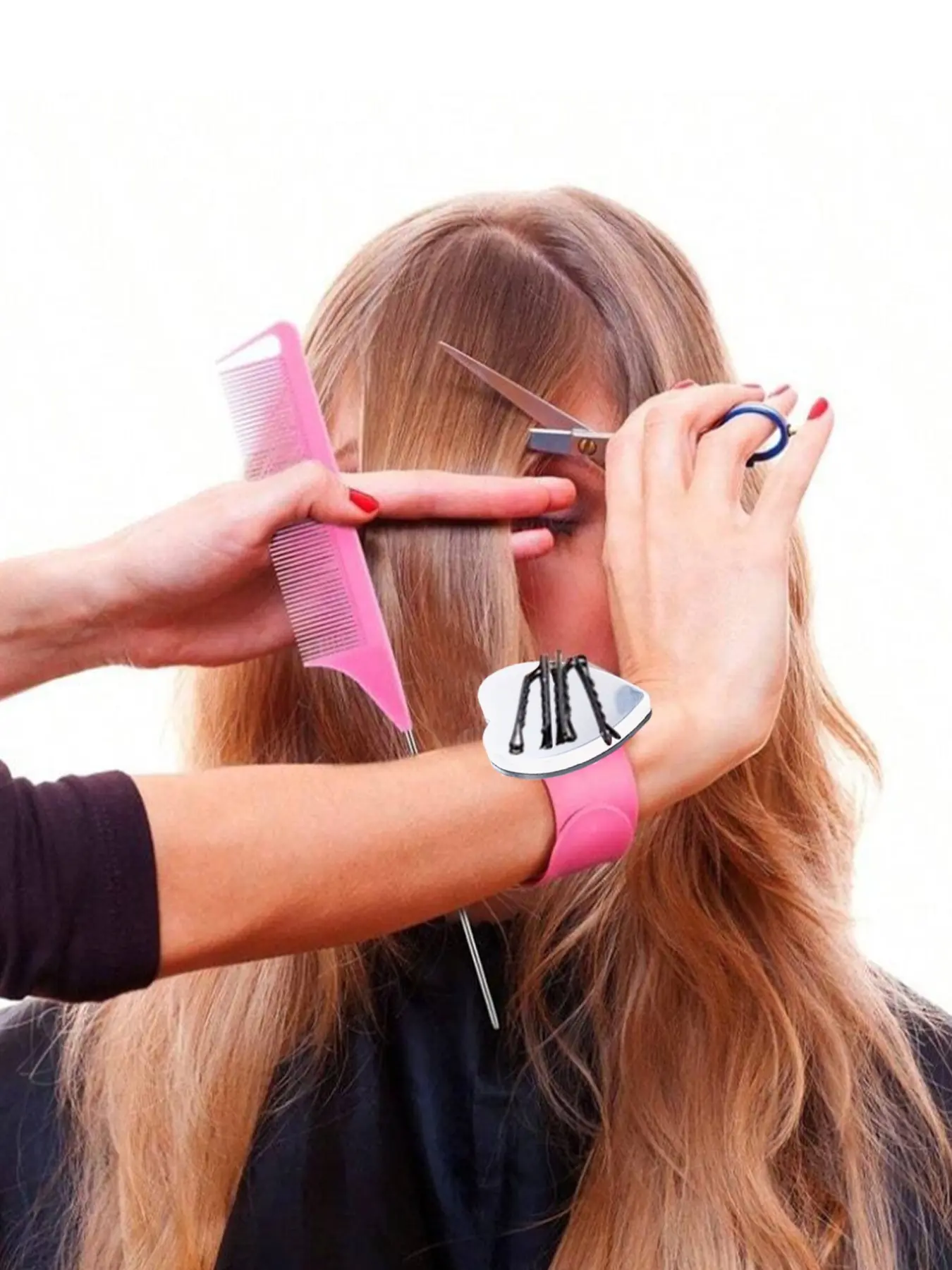 3-Piece Hair Comb Set with Magnetic Bracelet, Ideal for Beauty Salons, Hair Styling & Makeup, Hair Care Products