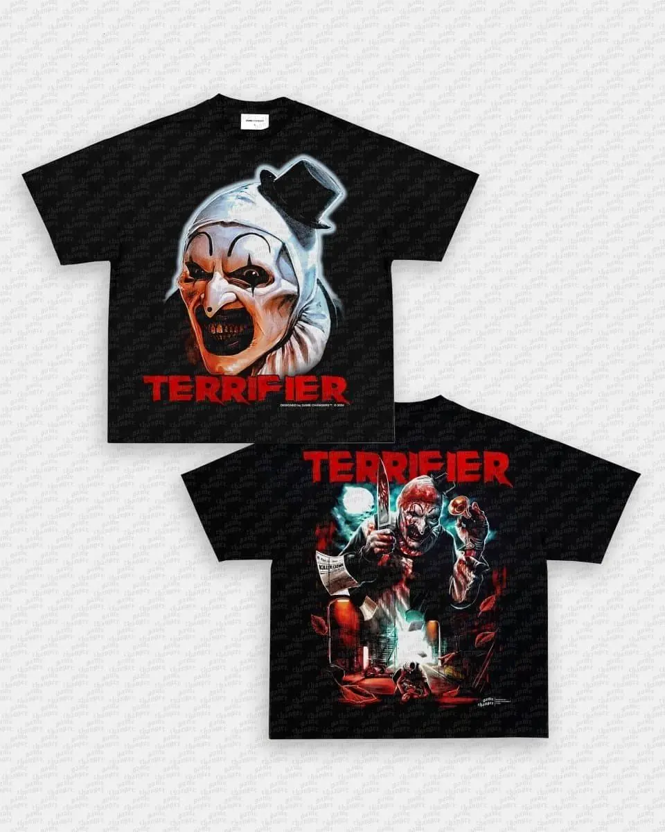 Terrifier Double Sided Shirt, Graphic Tee, Unisex Shirt, Best Gift For Fans
