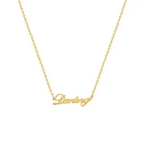 Women's Necklace with Darling Letter Pendant Fashion Jewelry for Gift Giving