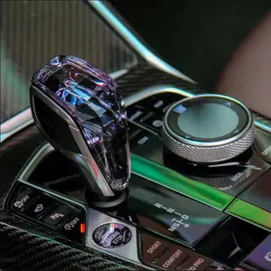 Crystal Automatic Gear Shift Knob with Rechargeable LED Light, Universal Car Interior Accessory for Toyota, Lexus, Mazda, Mitsubishi, Volkswagen and Kia, Car Accessories, Automotive
