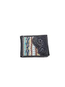 Ariat Men’s Western Money Clip Wallet – Floral Tooled Leather & Aztec Pattern