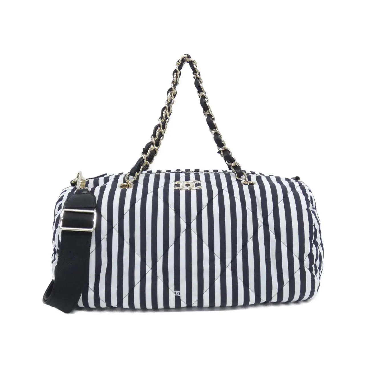 Pre-owned CHANEL Polyester Tote Bags Printed Fabric Boston Bag