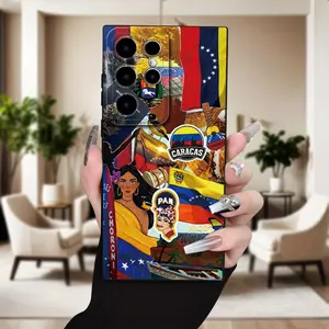 A Popular Venezuelan Flag Design - UV Printed, Suitable for Samsung And Galaxy S25/S24/S20FE/S21FE/S23/A52/A54/A53/A14/A25/A34/A32/A05S/A15 - Black TPU Soft Case,Perfect for Spring/Summer, Making It The Ideal Choice for Your Phone Case.