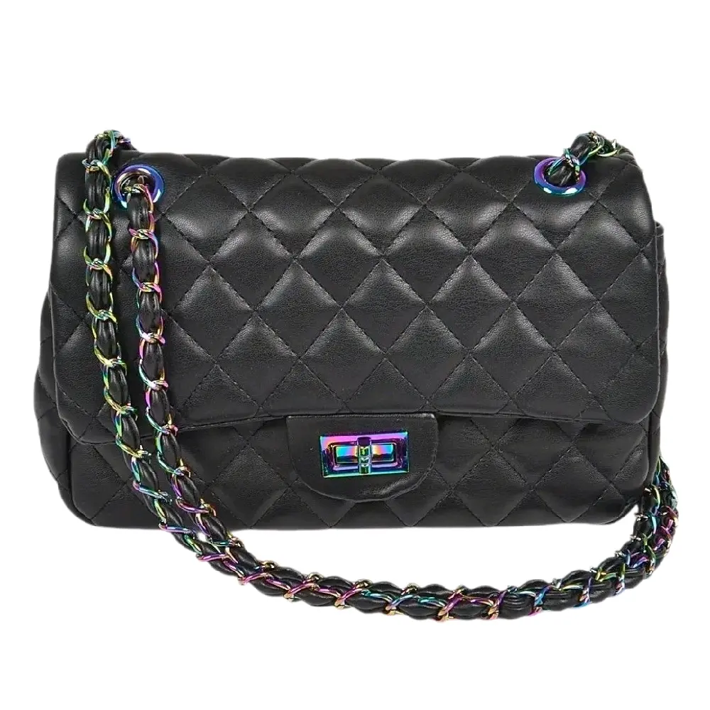 Quilted Hologram Shoulder Bag