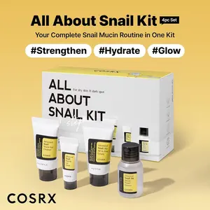 COSRX All About Snail 4-Step Korean Skincare Trial Kit - Hydrating Snail Mucin Pack with Moisturizer to Restore Skin