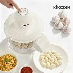 [Shop]Potato&Garlic Peeling Machine,Small Fruit Plum Garlic Peeler Machine,Automatic Peeling Tool, Rechargeable Home Kitchen Aid Peeler, Peel skin Smart Fruit Machines Durable Vegetable Slicer Durable,Cream White Utensils,New Year, Holiday,gift