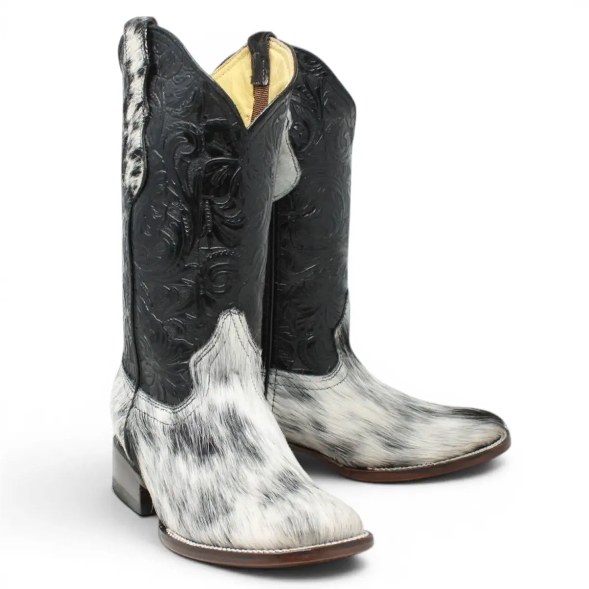 Cowhide Women's Cowboy Boot with Chiseled Engraving - Rodeo Imports