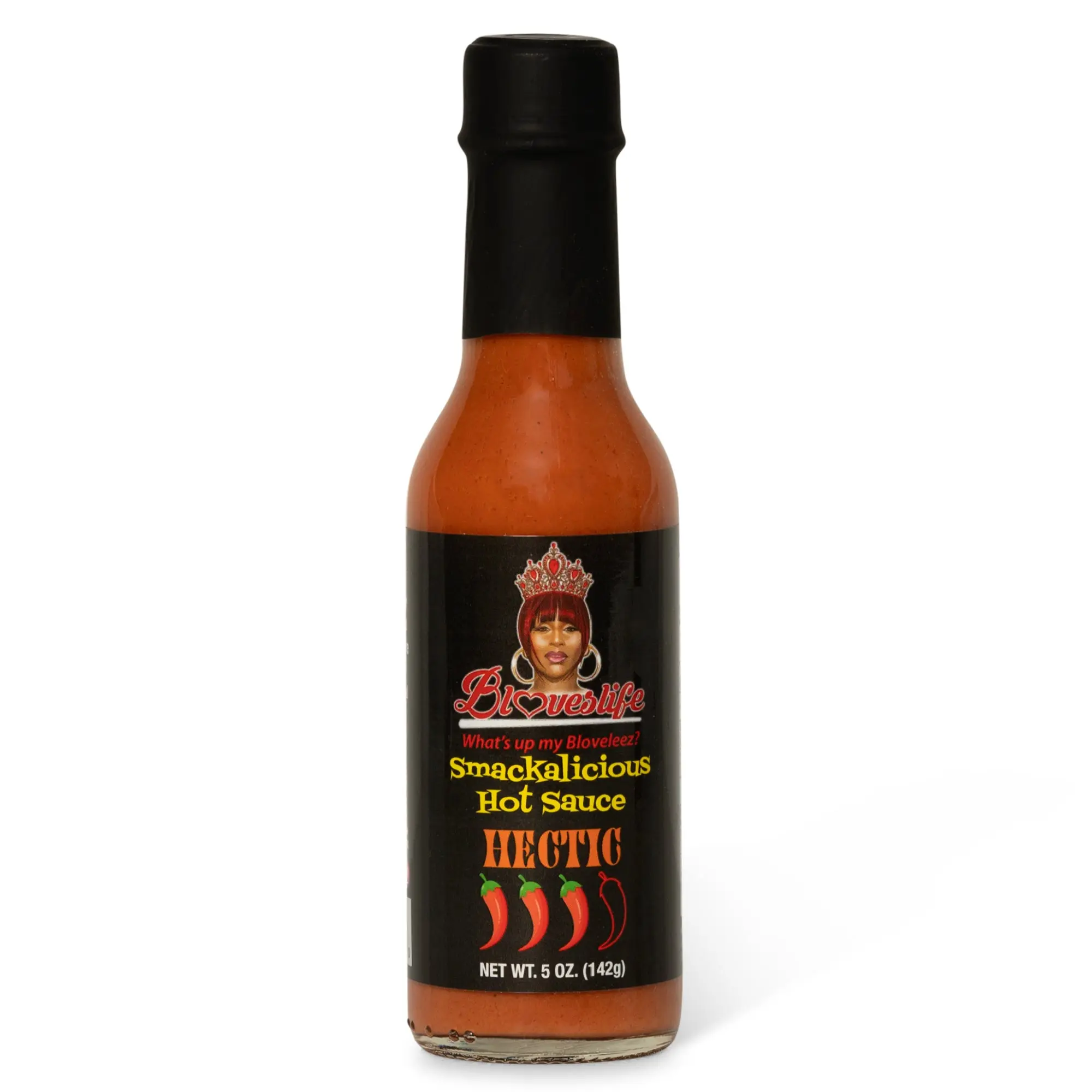 Blove's Smackalicious Hot Sauce, (Hectic) Ghost Pepper Vinegar Flavored Sauce