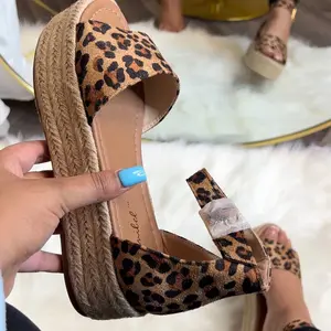Leopard sandal