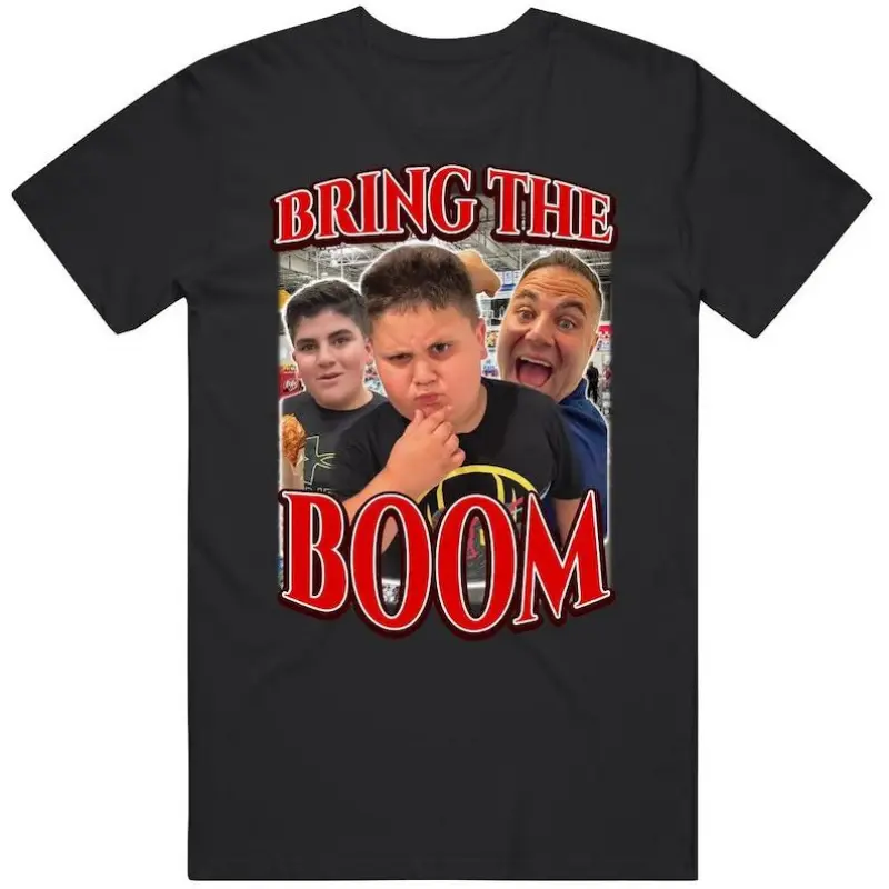 Bring The Boom Costco Guys Rizzler Funny Meme Joke Gift T-Shirt, Unisex shirt, Vintage Tee, Gilf For Fan, Menswear Top Streetwear Tshirt, Shortsleeve, Print, Casual, Round Neck, Fitted Cut, Pure Cotton, Unisex T-Shirt