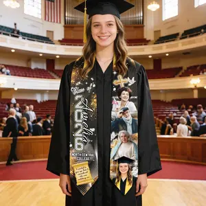 Custom In Loving Memory Graduation Stole, Personalized Class of 2026 Sash, Photo Tribute