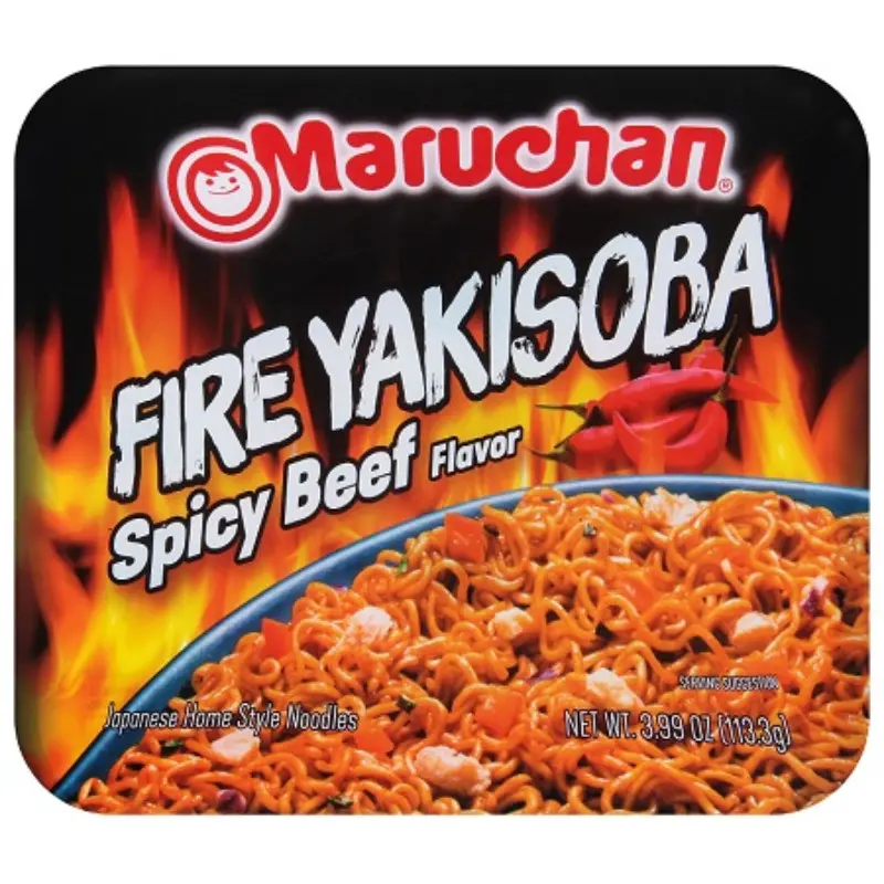 8x Maruchan Fire Yakisoba Spicy Beef Stir Fry Noodle Bulk Pack Treats Party Favor 3.99oz