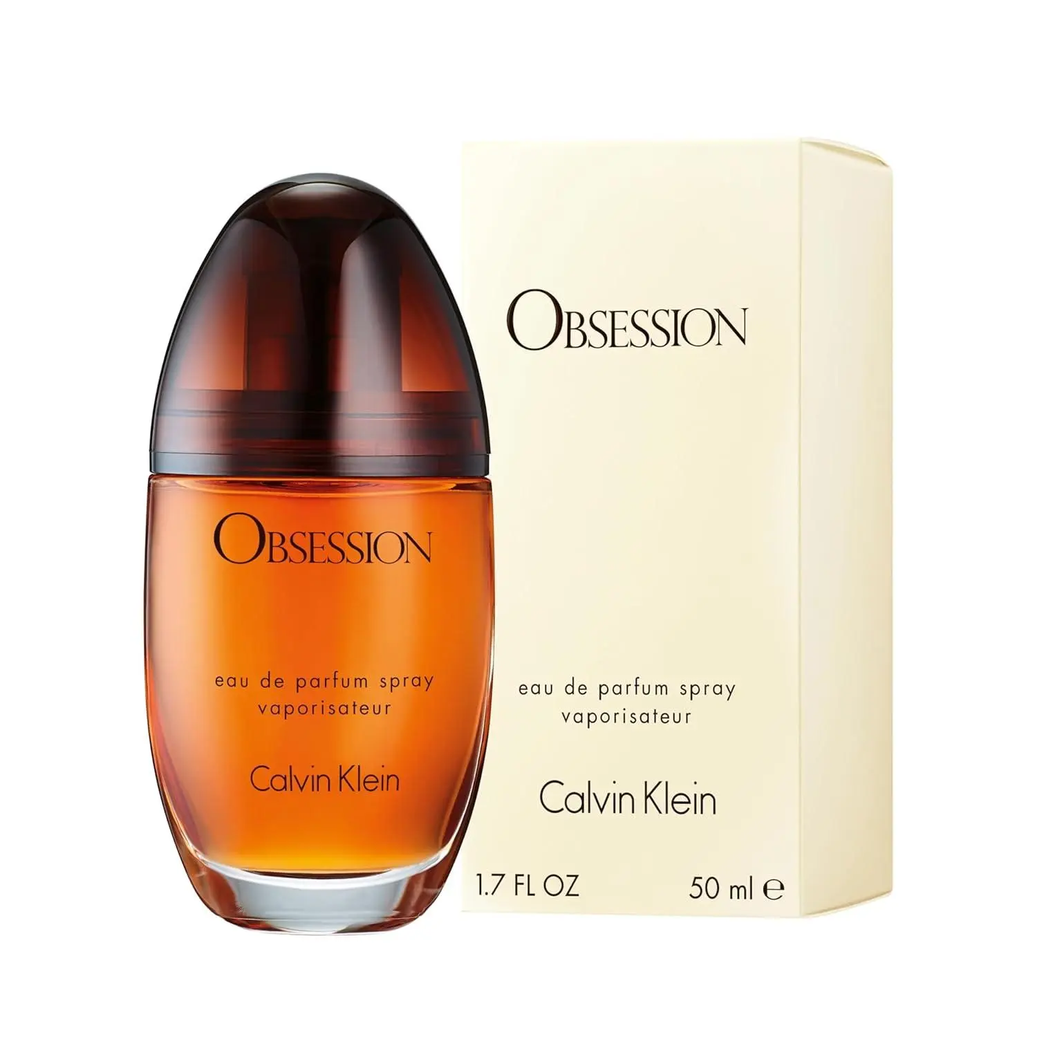 Calvin Klein Obsession for Women Eau de Parfum Spray 1.7 fl oz / 50 ml - Long Lasting Designer Perfume