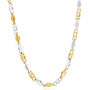 Men's 14k Gold (41gram) or Platinum (77gram) 5mm Link Chain Necklace 19"
