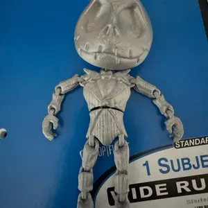 Jack Skellington Flexi - 1 Subjekt, Standard Size, 10.5 x 10.5 x 10.5 cm, Suitable for Collectors and Collectively Adaptive Play